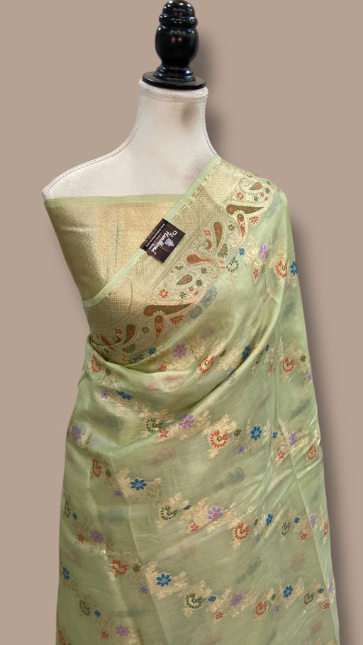 Pure Tussar Silk Handloom Banarasi Saree - The Handlooms