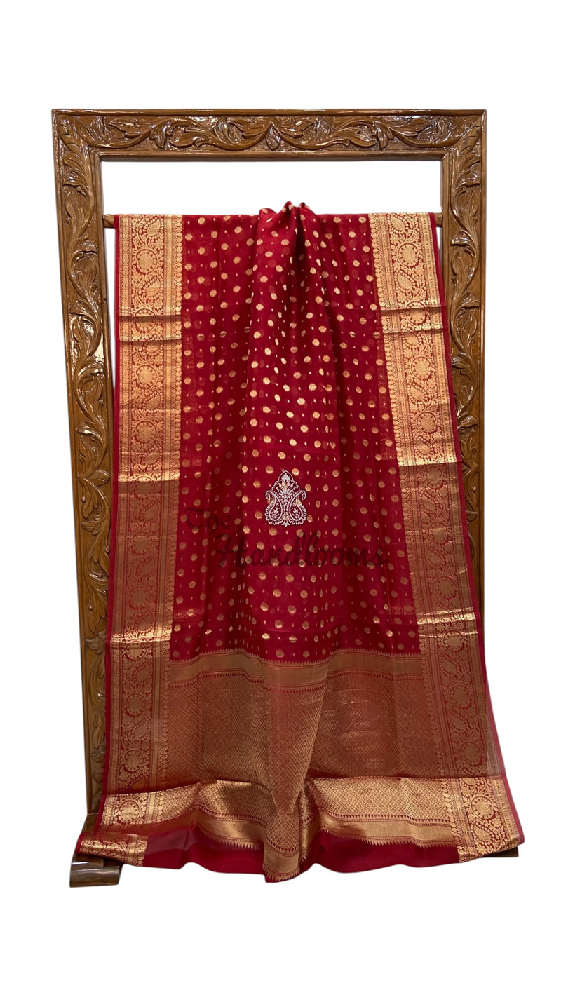 Pure Kora Handloom Banarasi Saree