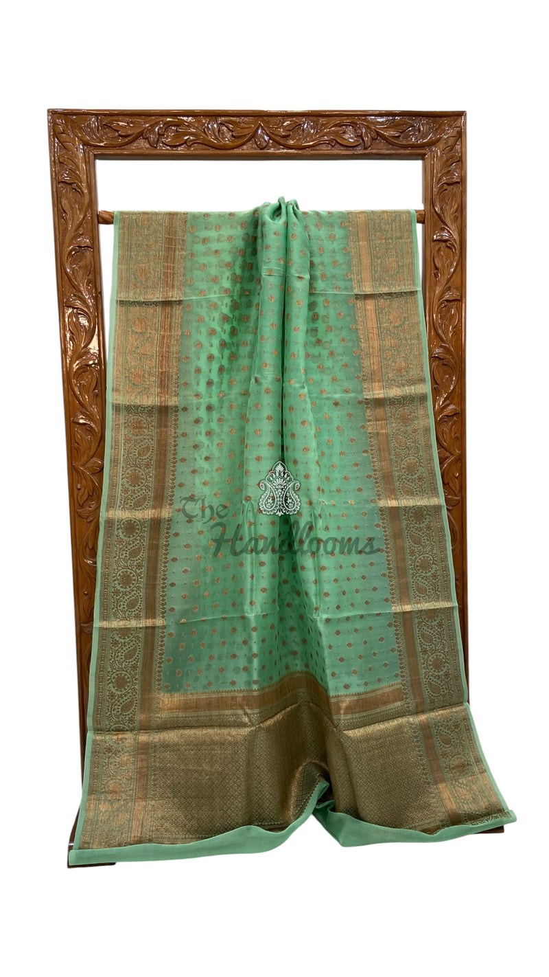 Pure Kora Handloom Banarasi Saree