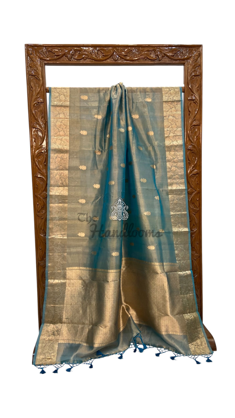 Pure Kora Tissue Silk Handloom Banarasi Saree