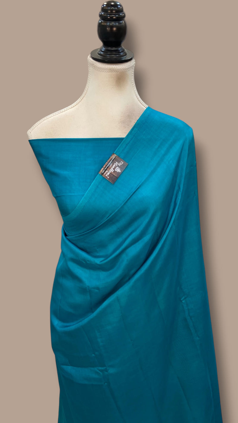 Pure Katan Silk Handloom Banarasi Saree-Plain