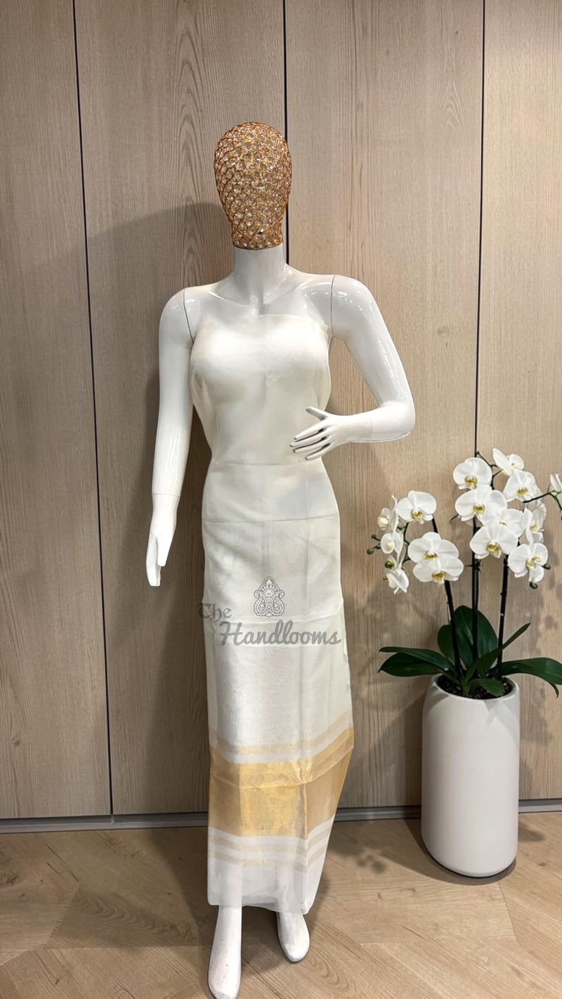 Pure Organza Banarasi Handloom Dress Material