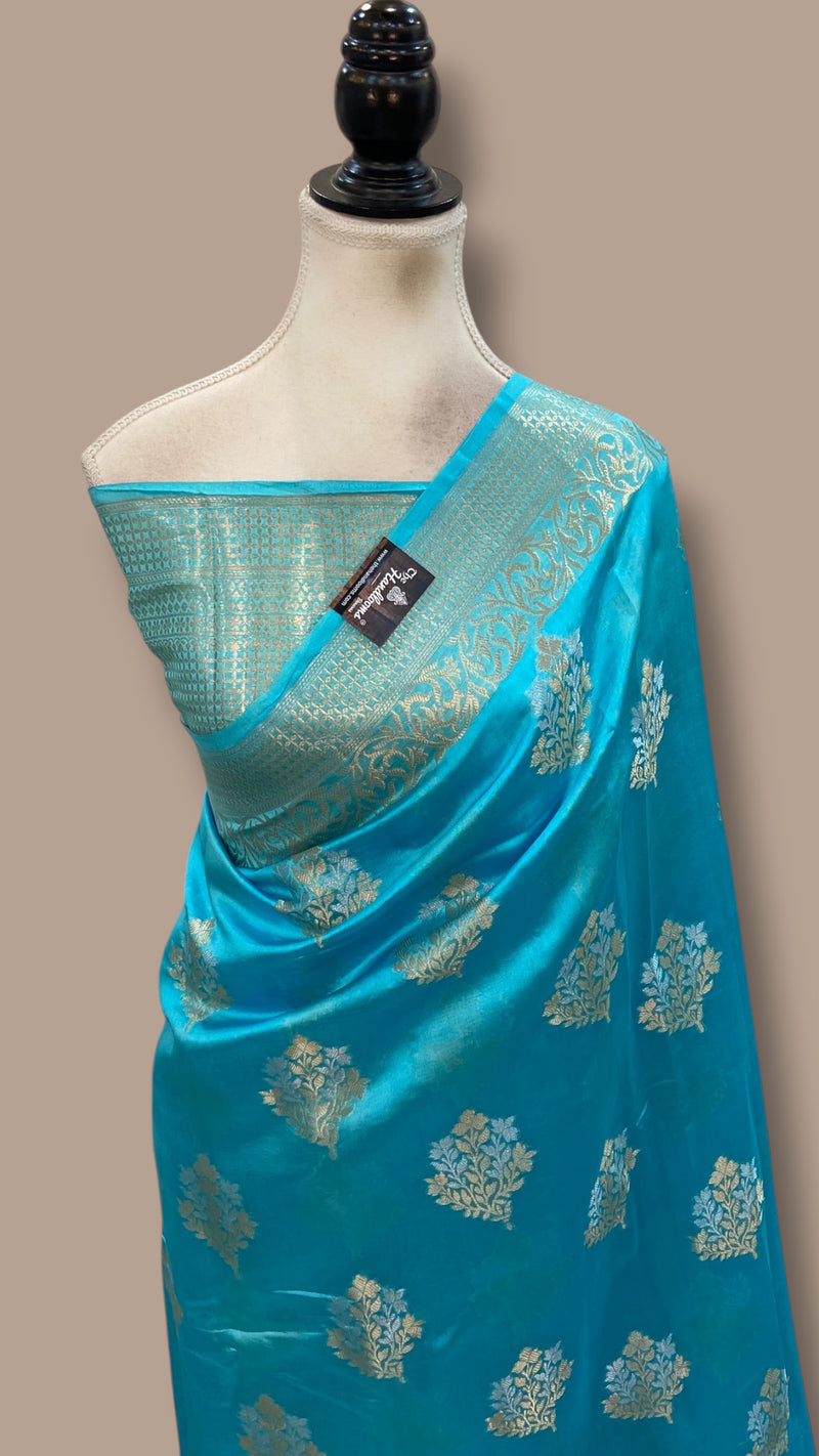 Pure Mango Silk Banarasi Handloom Saree