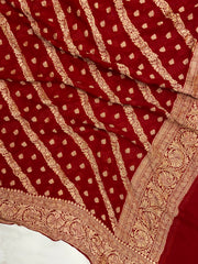 Pure Chiffon Khaddi Banarasi Dupatta - The Handlooms