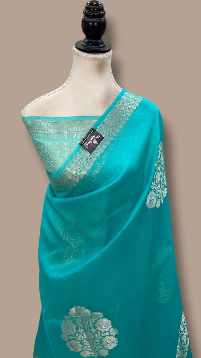 Pure Kora Handloom Banarasi Saree