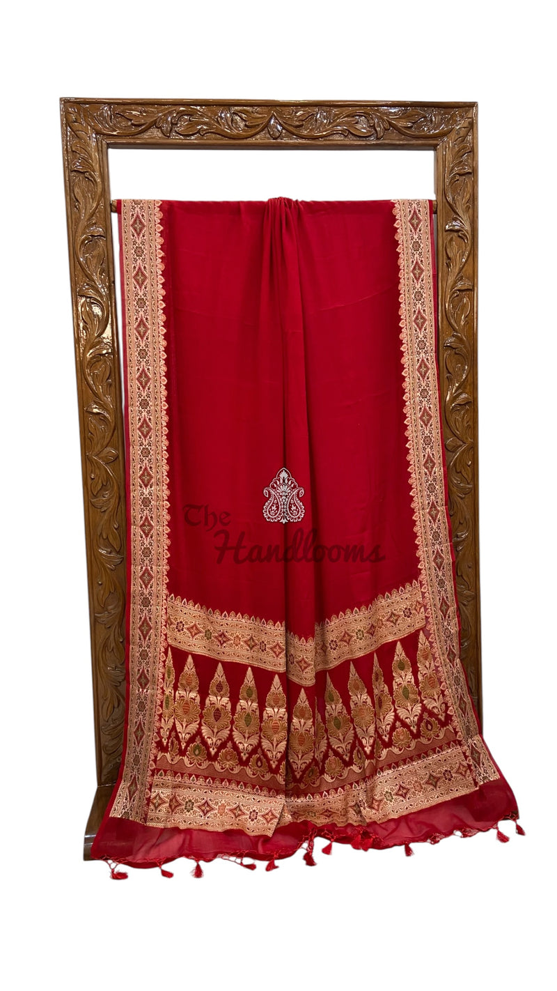 Pure Chiffon Khaddi Banarasi Saree