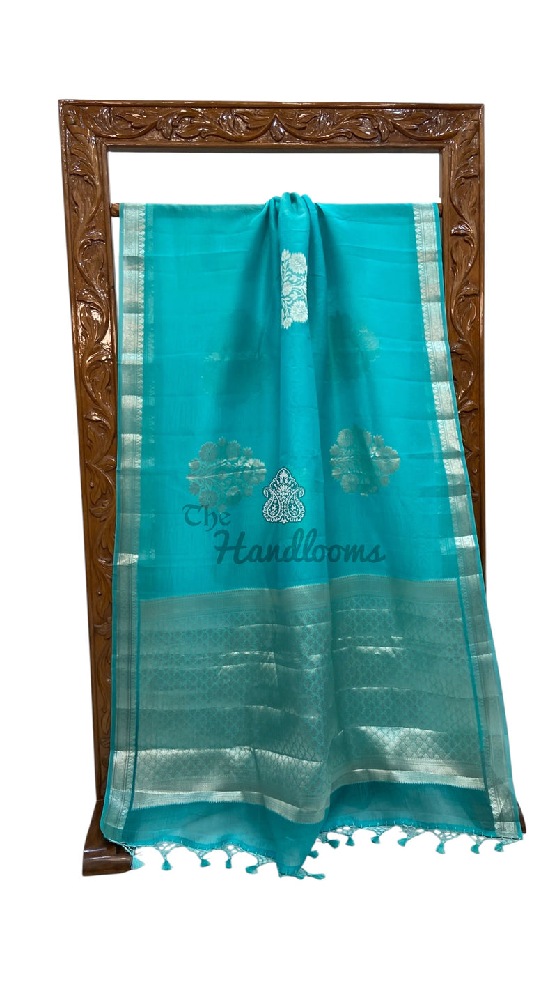 Pure Kora Handloom Banarasi Saree