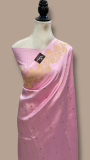 Pure Katan Silk Banarasi Handloom Saree - All over Kadua motifs - The Handlooms