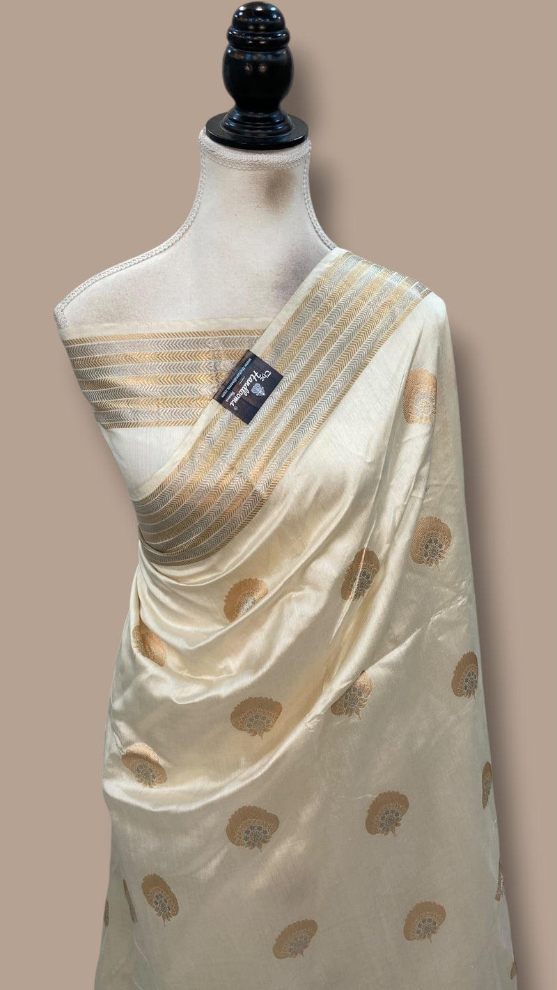 Pure Chiniya Silk Handloom Banarasi Saree
