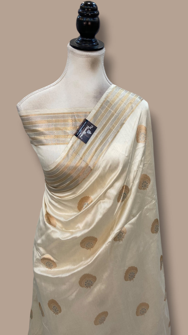 Pure Chiniya Silk Handloom Banarasi Saree