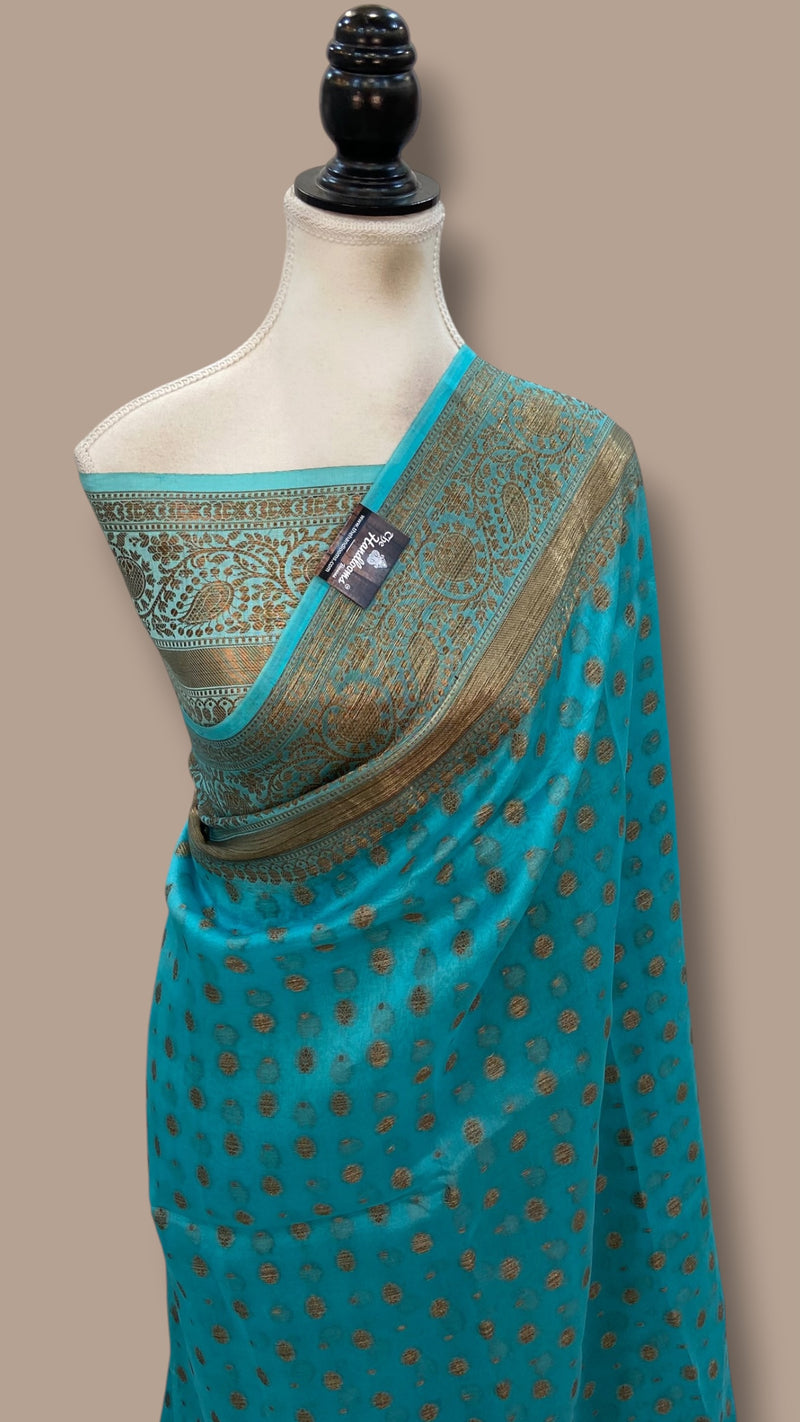 Pure Kora Handloom Banarasi Saree