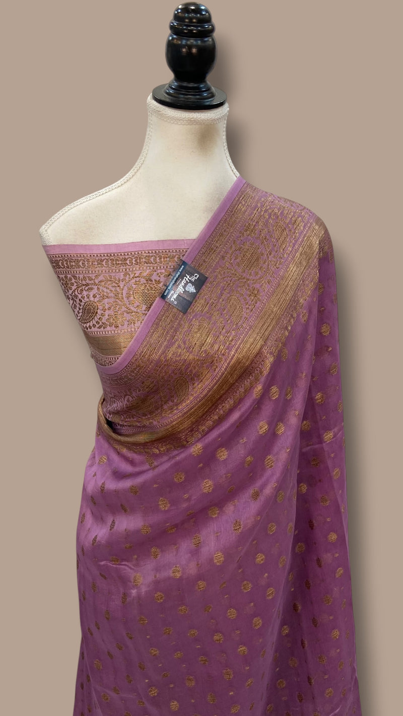 Pure Kora Handloom Banarasi Saree