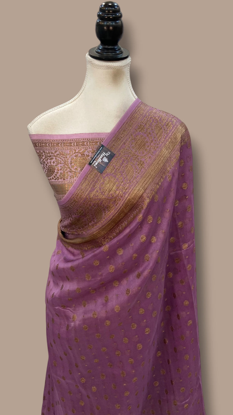 Pure Kora Handloom Banarasi Saree