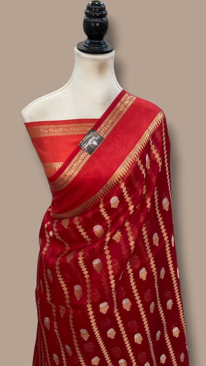 Pure Kora Handloom Banarasi Saree
