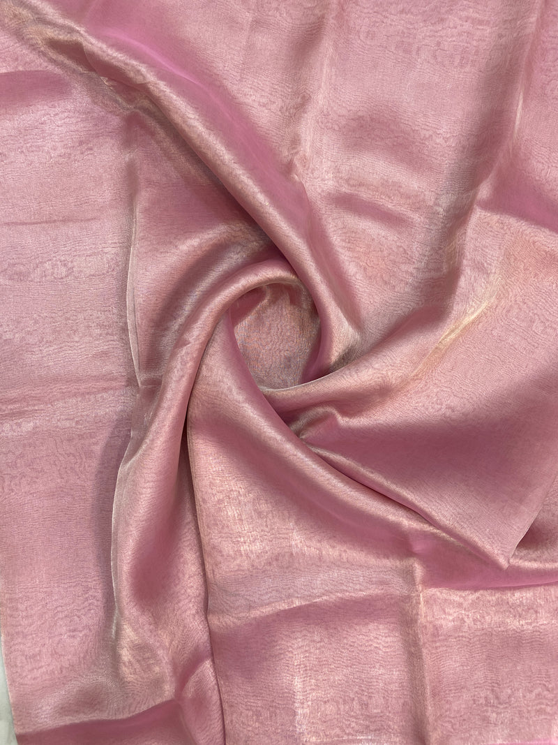 Pure Kora Silk Handloom Banarasi Fabric - The Handlooms