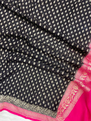 Pure Khaddi Georgette Handloom Dupatta - The Handlooms