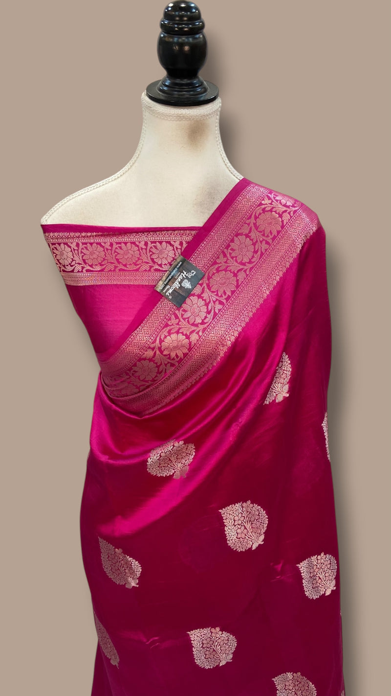 Pure Mango Silk Banarasi Handloom Saree