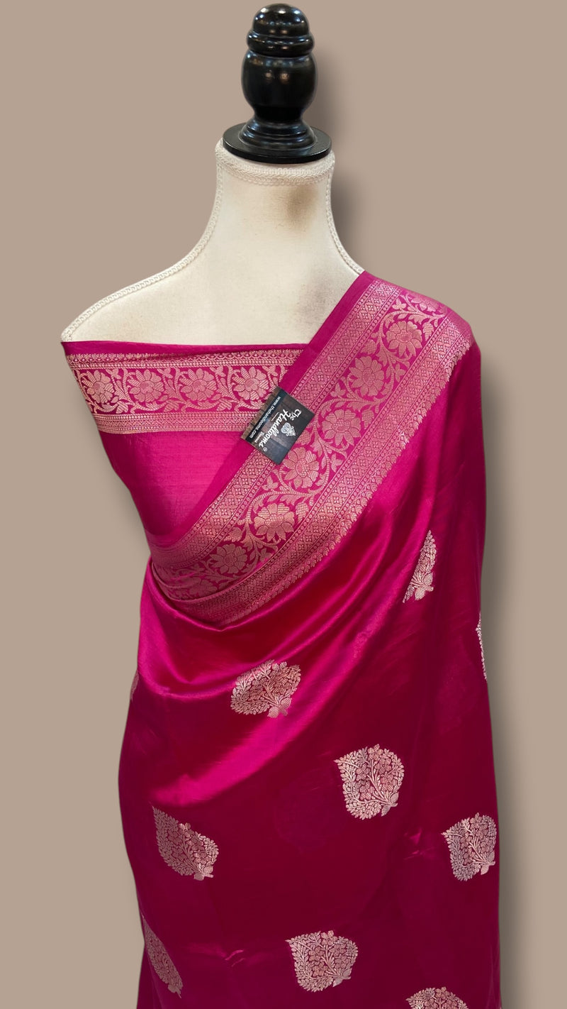 Pure Mango Silk Banarasi Handloom Saree