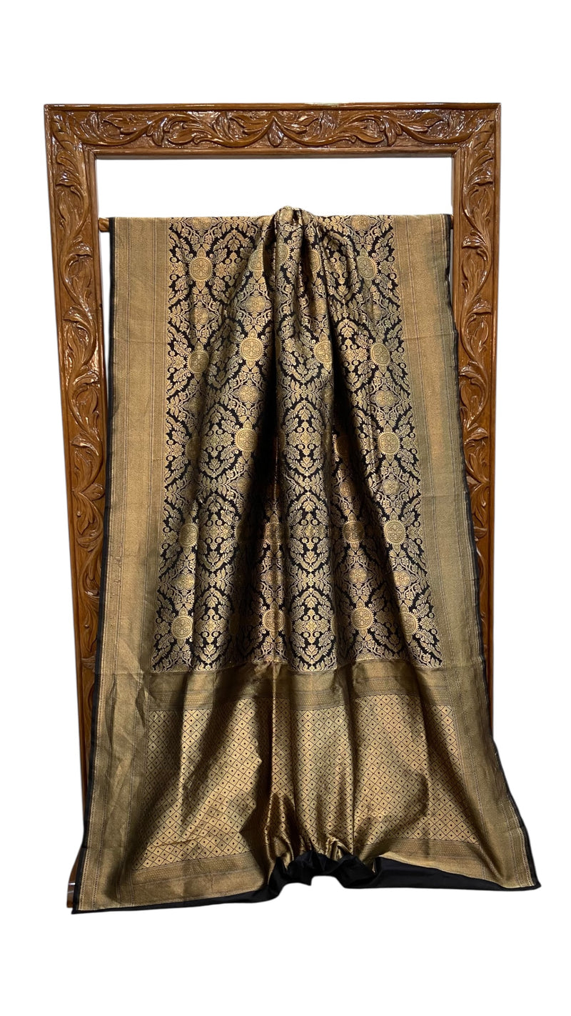 Pure Katan Silk Banarasi Handloom Saree - Tanchui Brocade - The Handlooms