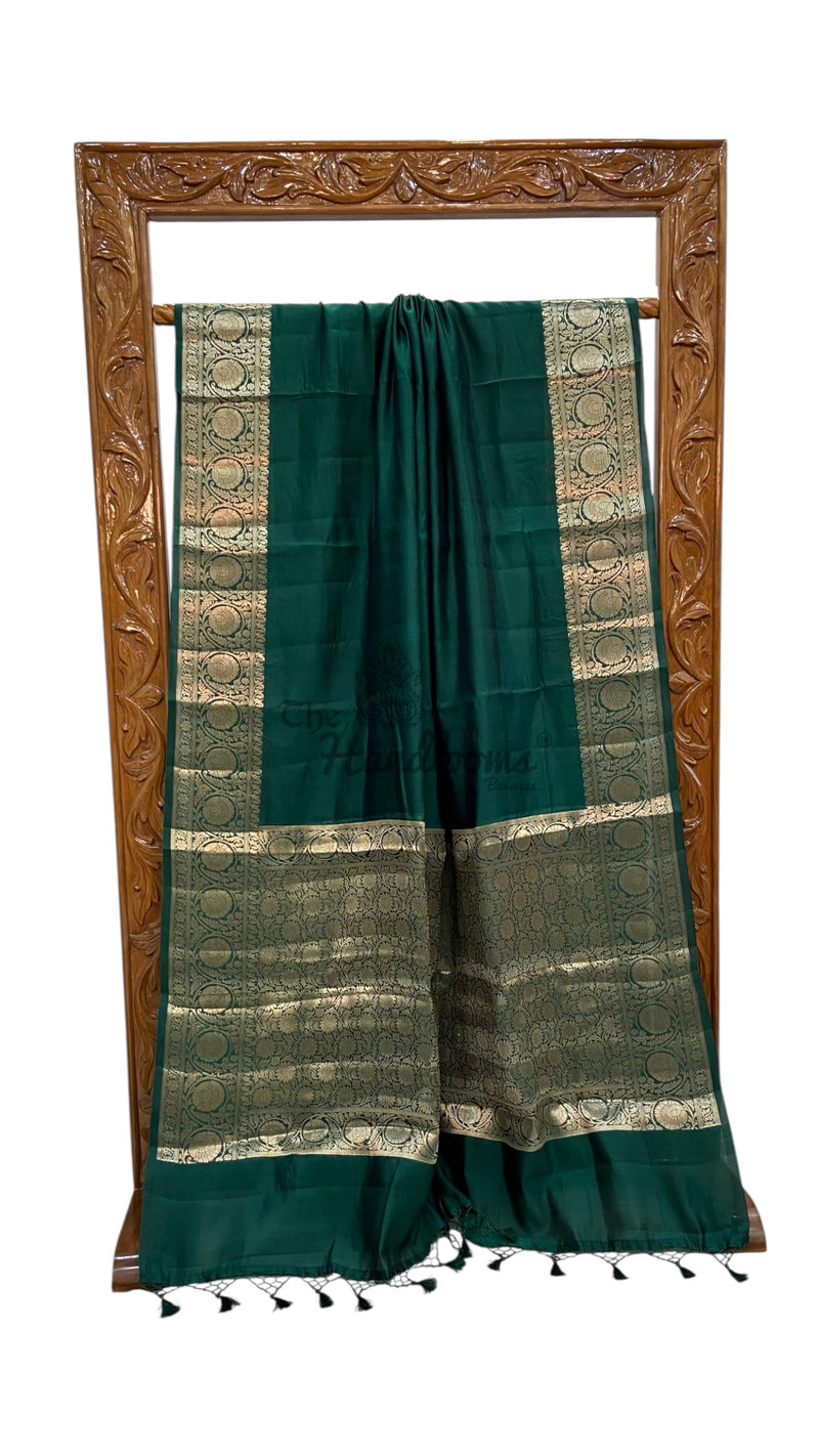 Pure Mango Silk Banarasi Handloom Saree - The Handlooms