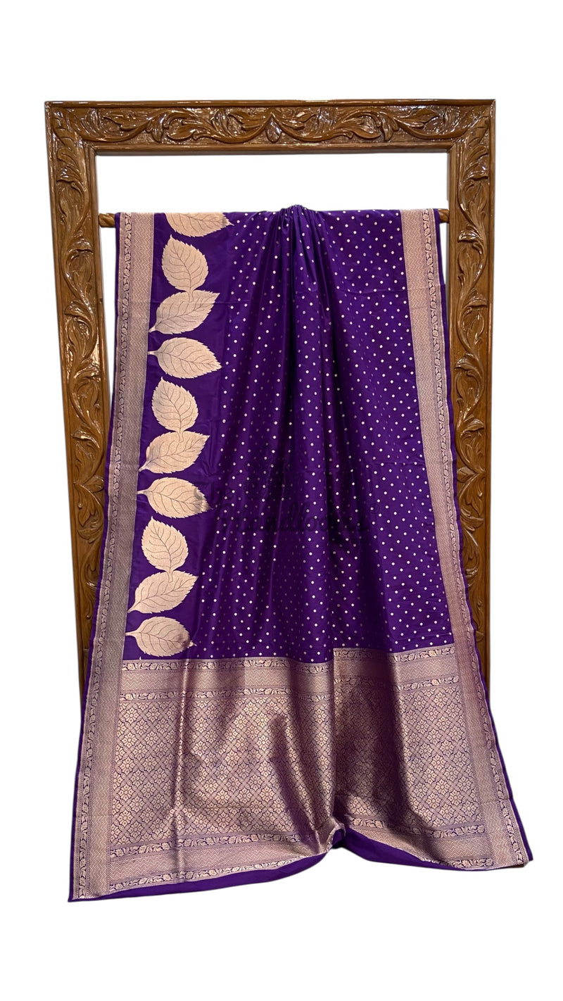 Pure Katan Silk Banarasi Handloom Saree - All Over Jaal Work - The Handlooms