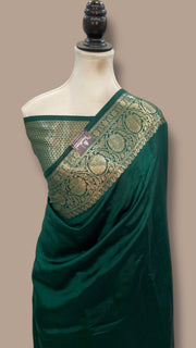 Pure Mango Silk Banarasi Handloom Saree - The Handlooms