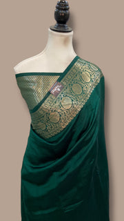 Pure Mango Silk Banarasi Handloom Saree - The Handlooms