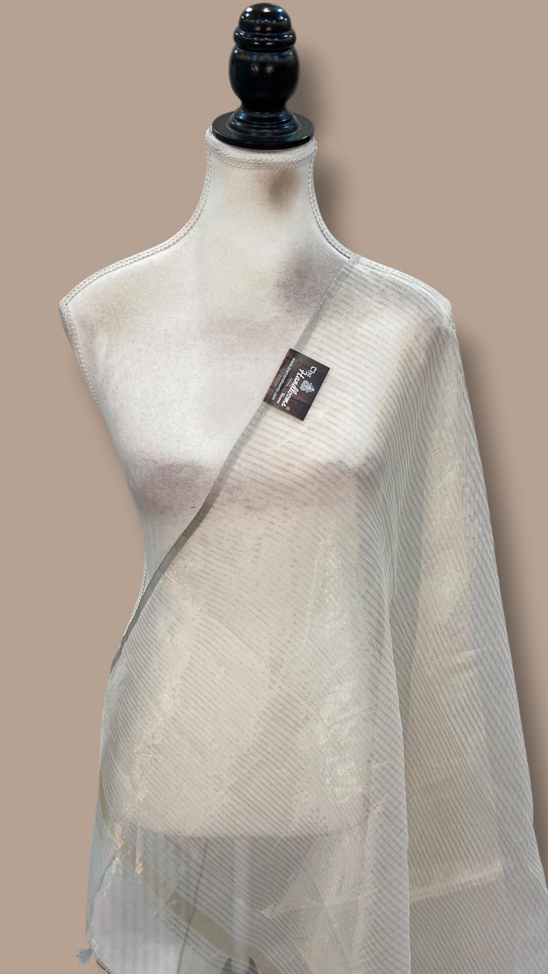 Pure Organza Banarasi  Handloom Dupatta