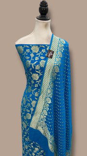 Khaddi Georgette Banarasi Dress material - The Handlooms