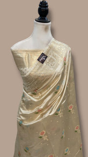 Pure Dupion Silk Banarasi Saree - The Handlooms