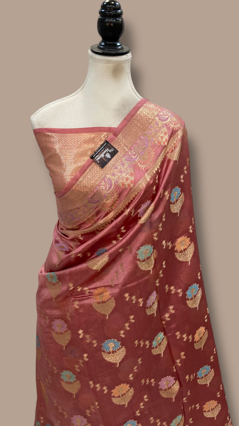 Pure Dupion Silk Banarasi Saree - The Handlooms