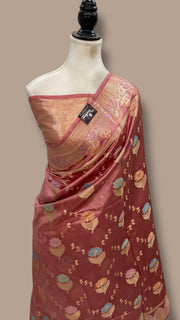 Pure Dupion Silk Banarasi Saree - The Handlooms
