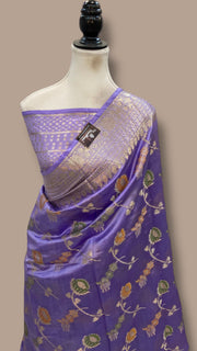 Pure Dupion Silk Banarasi Saree - The Handlooms