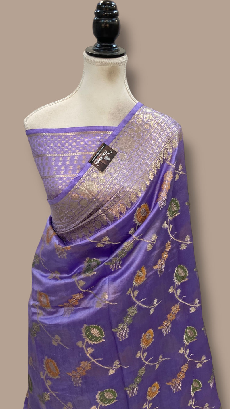 Pure Dupion Silk Banarasi Saree - The Handlooms