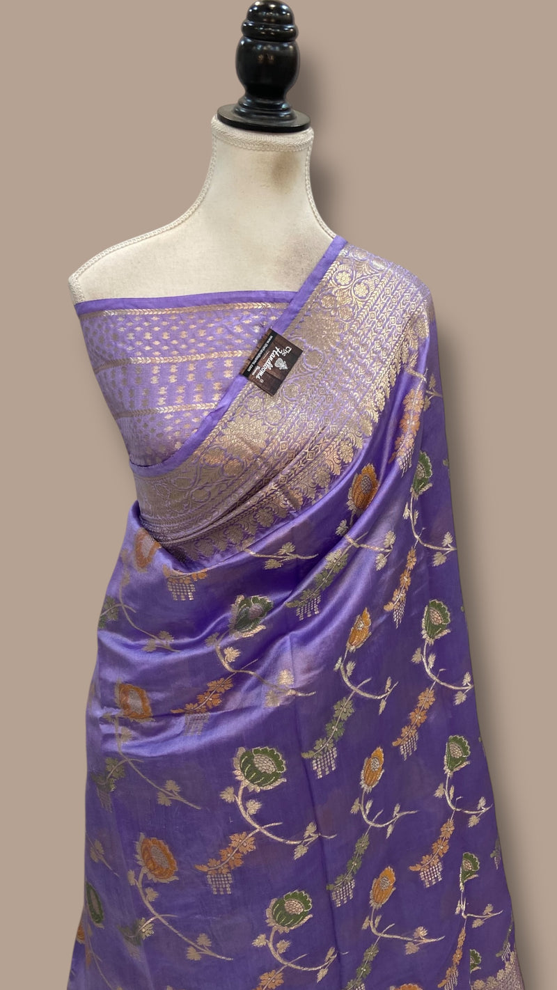 Pure Dupion Silk Banarasi Saree - The Handlooms