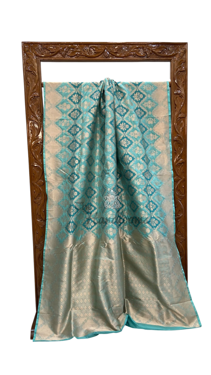 Nita Ambani in Pure Katan Silk Banarasi Handloom Saree - All Over Jaal Work