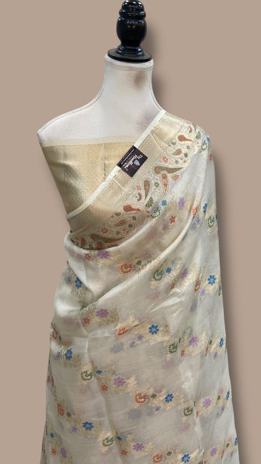 Pure Tussar Silk Handloom Banarasi Saree - The Handlooms