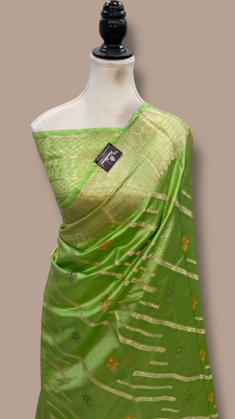 Pure Dupion Silk Banarasi Saree - The Handlooms