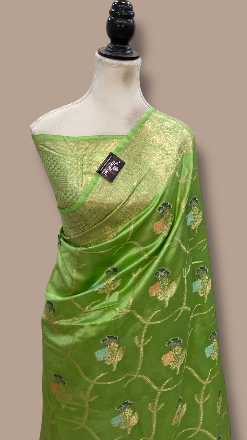 Pure Dupion Silk Banarasi Saree - The Handlooms