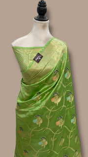 Pure Dupion Silk Banarasi Saree - The Handlooms