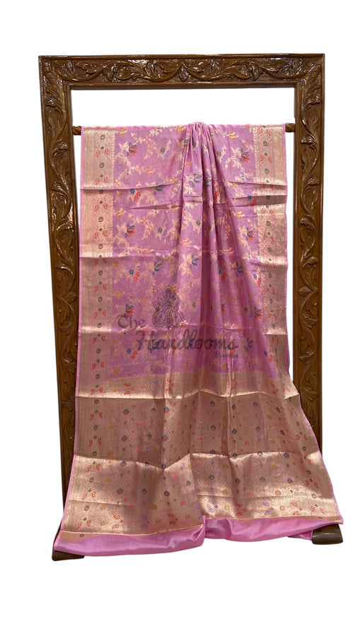 Pure Tussar Silk Handloom Banarasi Saree - The Handlooms