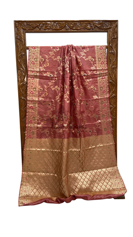 Pure Tussar Silk Handloom Banarasi Saree - The Handlooms