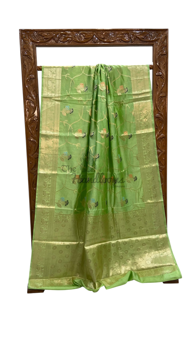 Pure Dupion Silk Banarasi Saree - The Handlooms