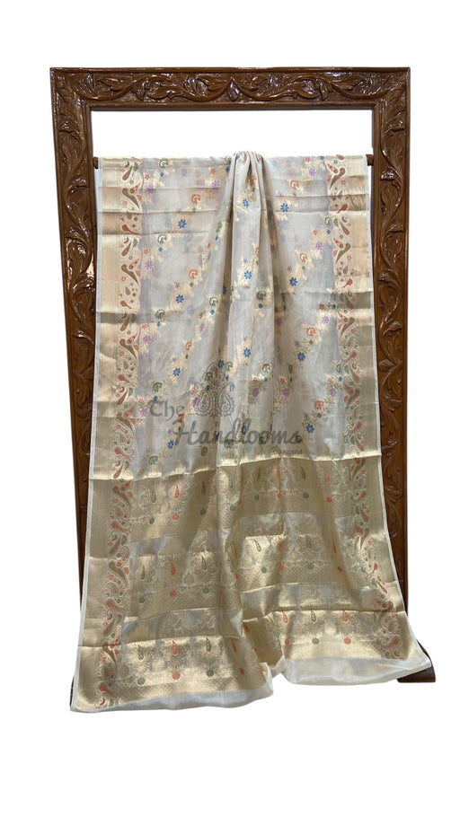 Pure Tussar Silk Handloom Banarasi Saree - The Handlooms