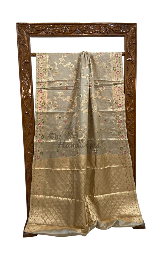 Pure Tussar Silk Handloom Banarasi Saree - The Handlooms