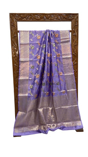 Pure Dupion Silk Banarasi Saree - The Handlooms