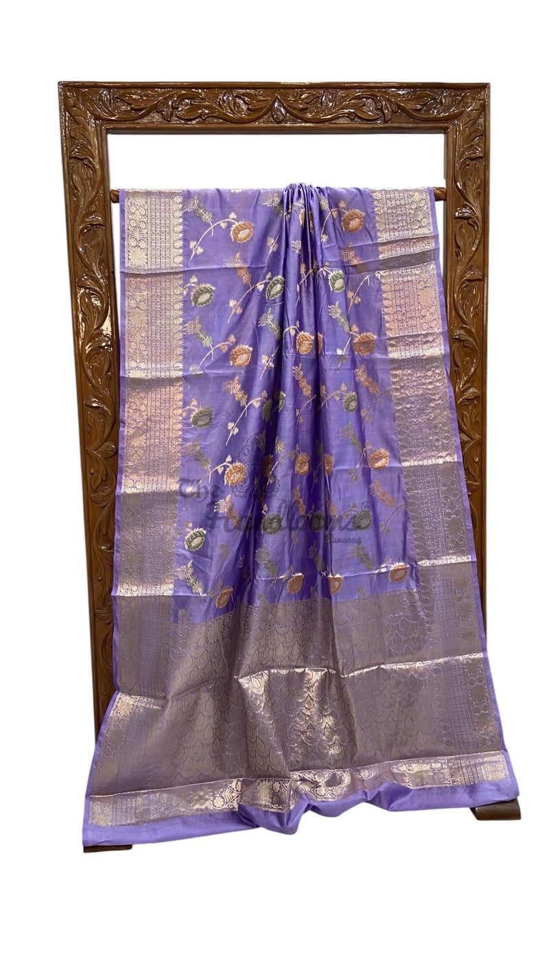 Pure Dupion Silk Banarasi Saree - The Handlooms