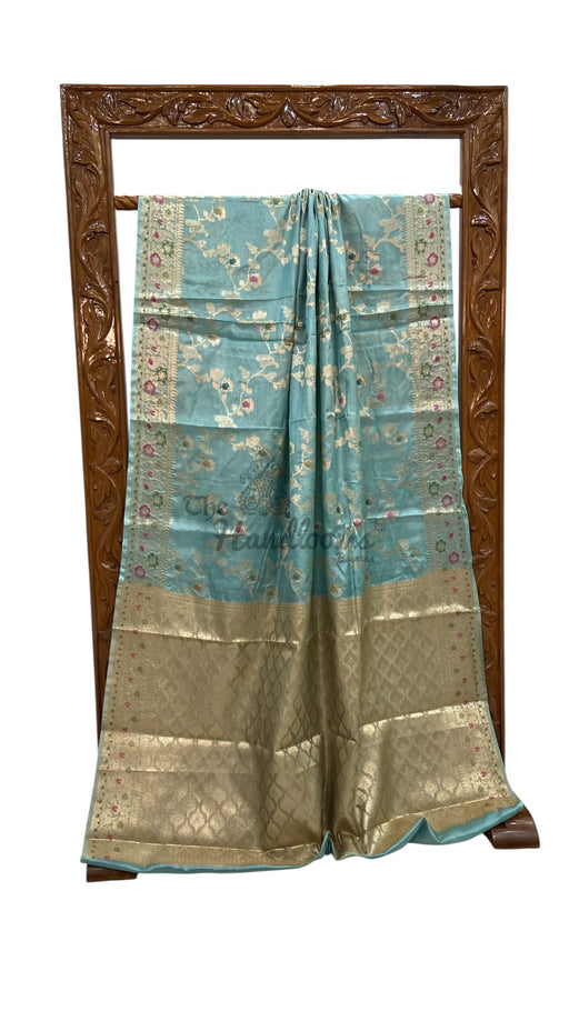 Pure Tussar Silk Handloom Banarasi Saree - The Handlooms