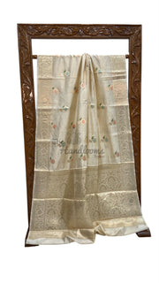 Pure Dupion Silk Banarasi Saree - The Handlooms