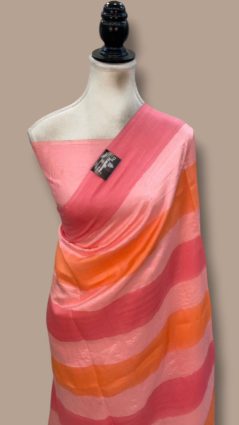Pure Katan Silk Handloom Banarasi Saree-Plain